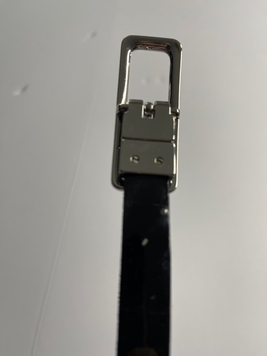 RRL Ralph Lauren reversible cheetah/black skinny belt with two tone buckle main image 4